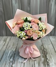 Букет цветов из:  Гвоздики, Розы и Хризантемы в Струги Красные