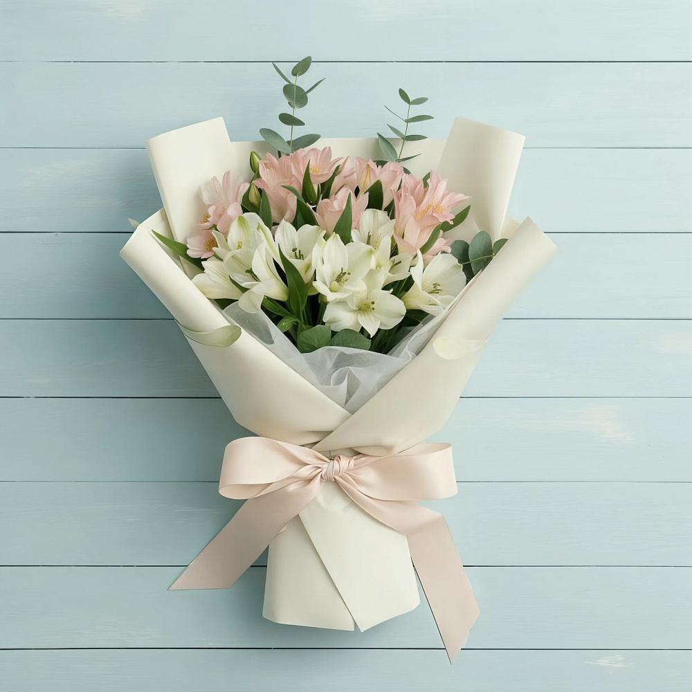 Букет цветов из: Альстромерии в Струги Красные