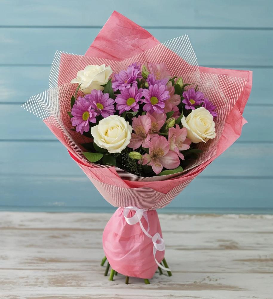 Букет цветов из: Герберы в Струги Красные