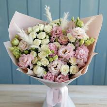 Букет цветов из:  Альстромерии и Розы в Струги Красные