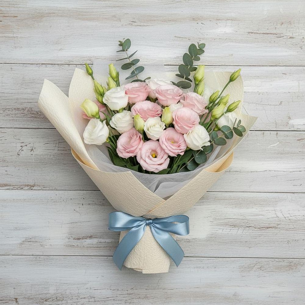 Букет цветов из: Лизиантусы в Струги Красные