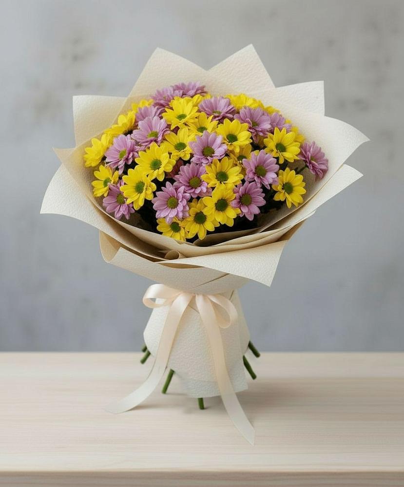 Букет цветов из: Хризантемы в Струги Красные